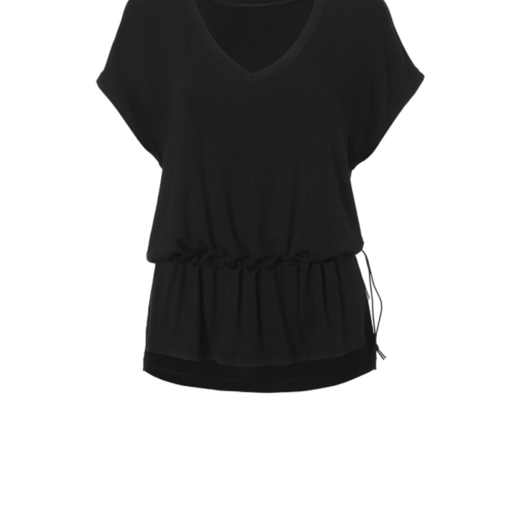 CAbi Black Relaxed Dolman Sleeve Tunic